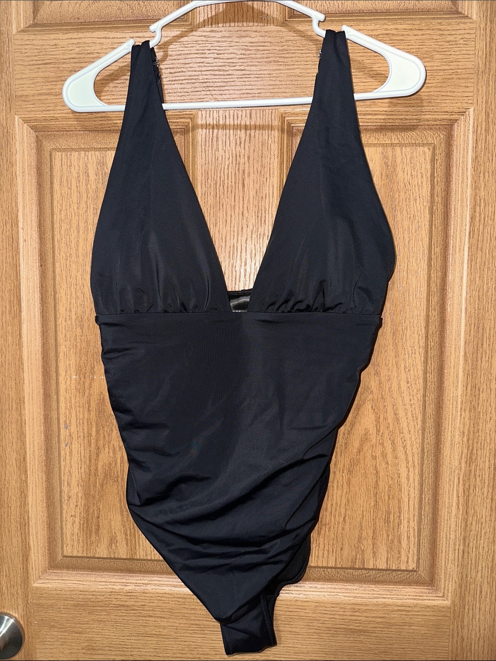 H&M Black Scoop Neck One-Piece